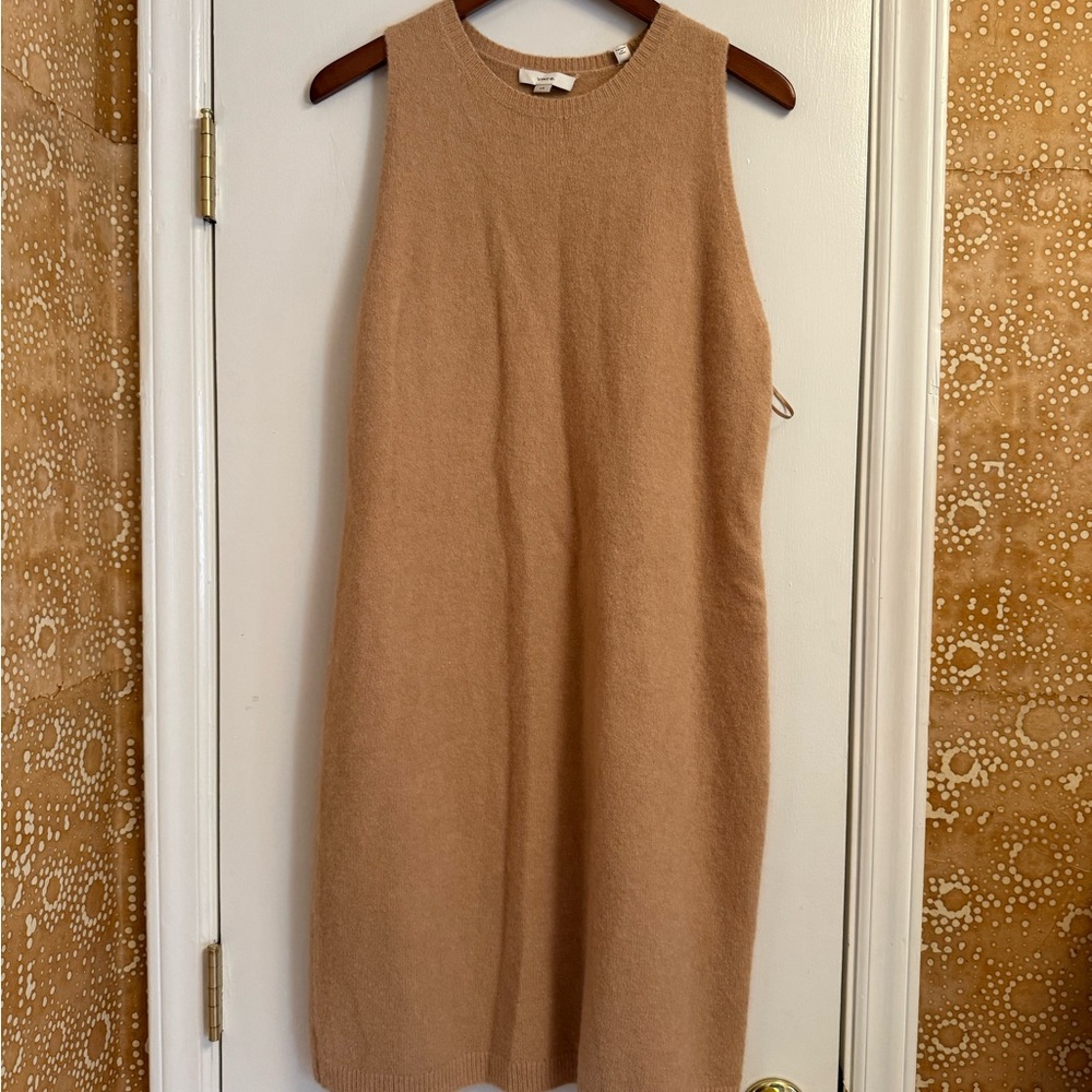 Vince Sleeveless Camel Mini Dress